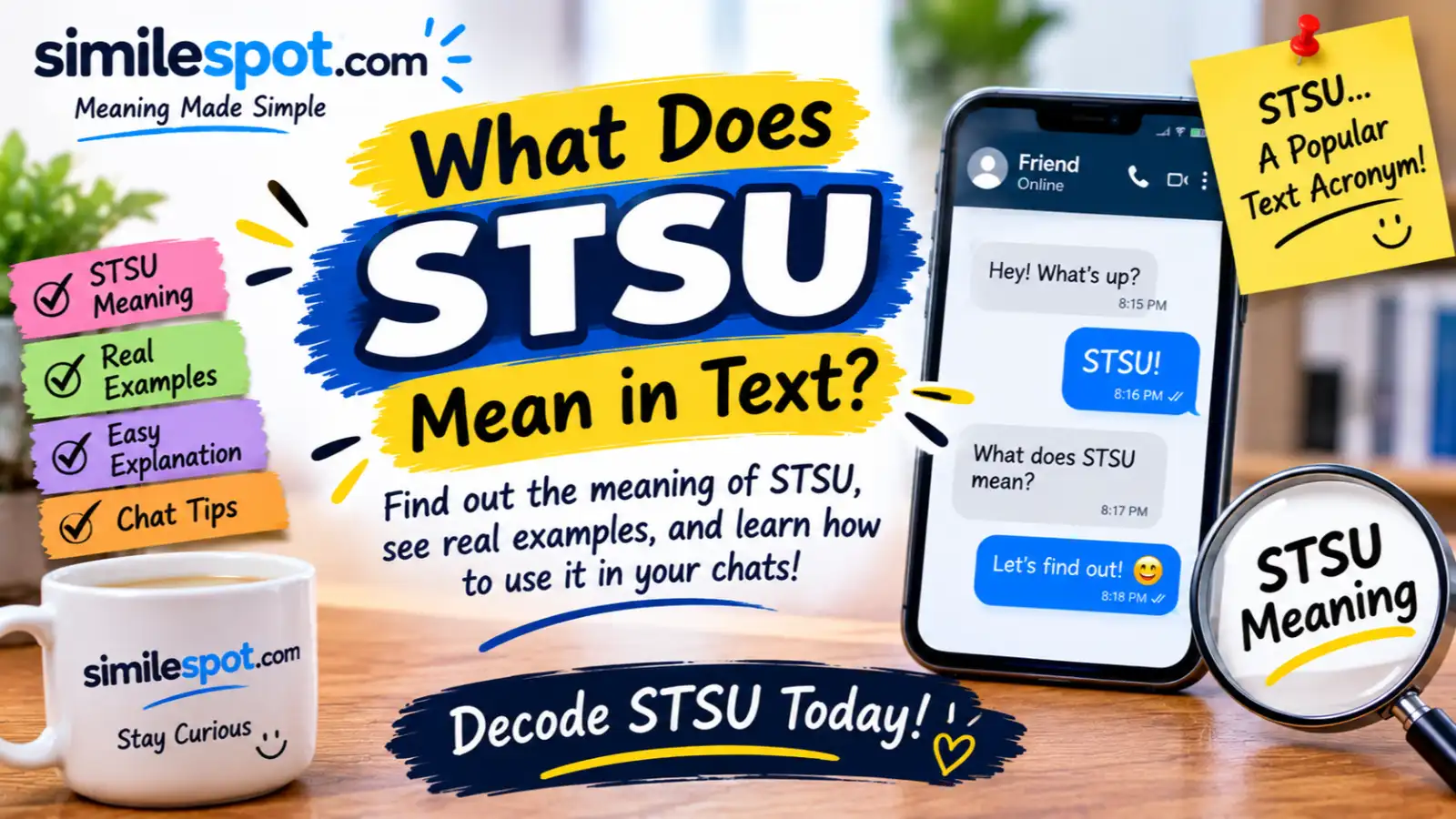 what does stsu mean in text